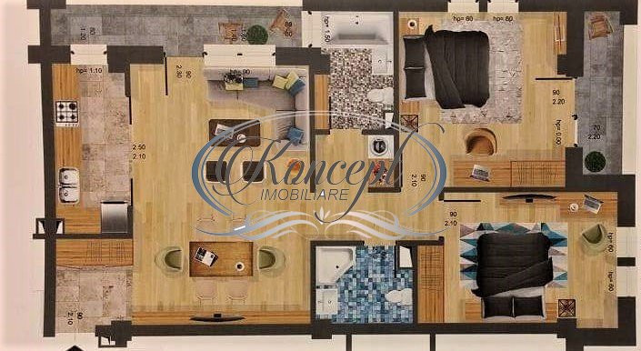 Apartament spatios cu parcare str. Stejarului