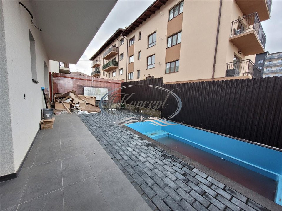 Apartament cu gradina si piscina