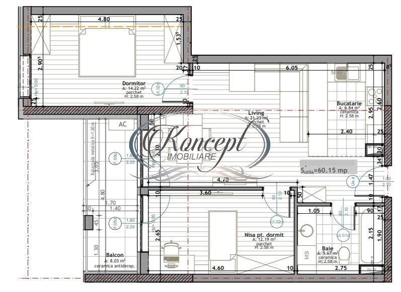 Apartament cu panorama, zona Golden Tulip