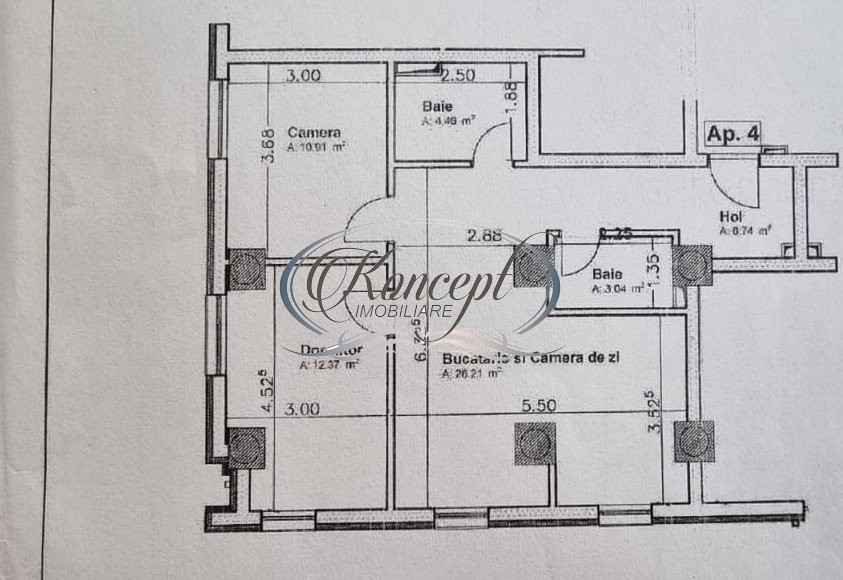 Apartament cu parcare, zona Mega Image