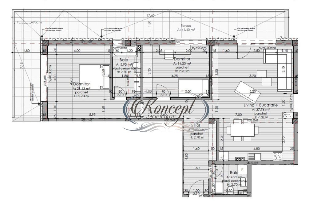 Penthouse cu CF in Borhanci