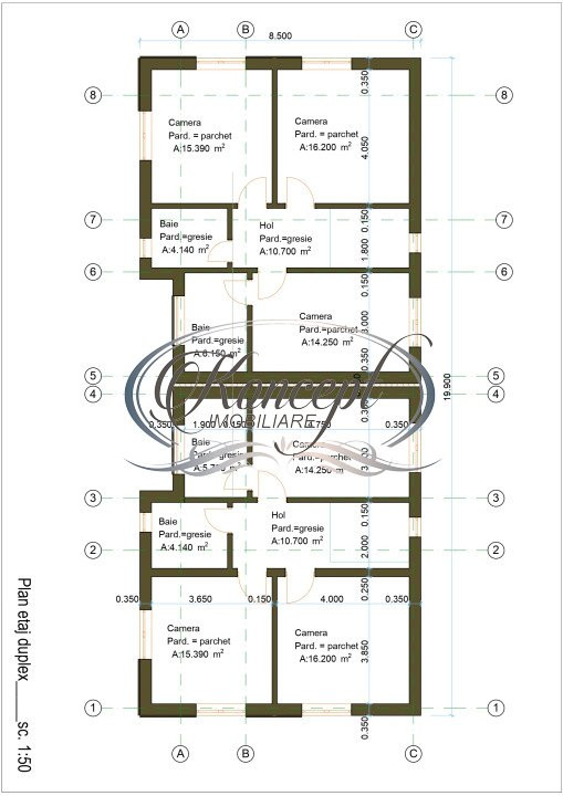 Duplex in ansamblu privat, zona Tautiului