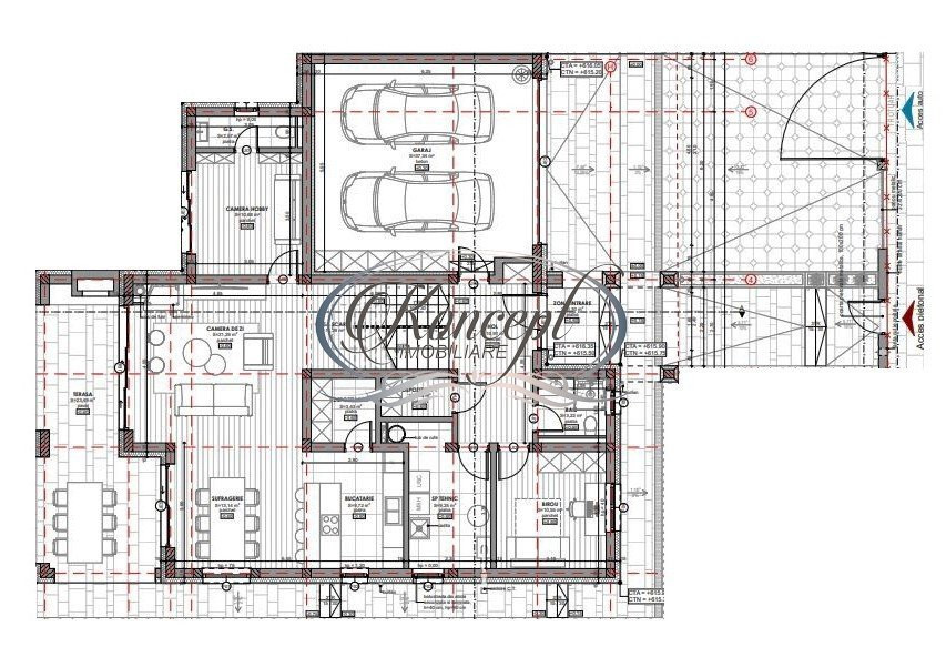 Teren cu casa in constructie, in Faget