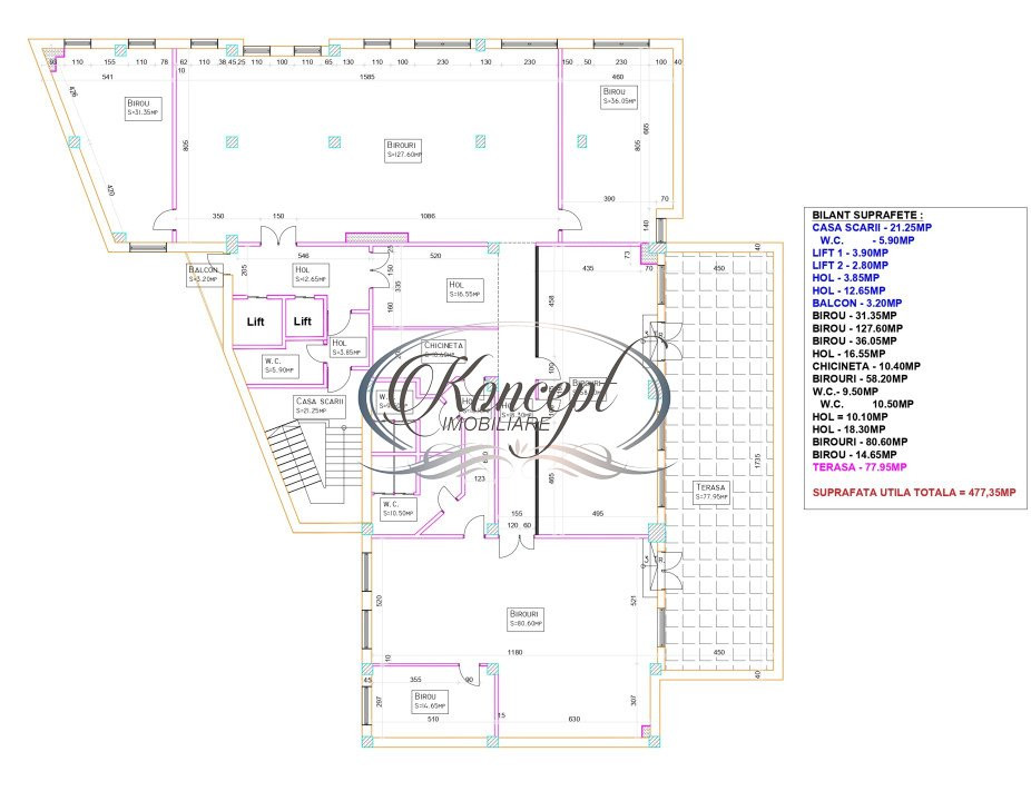 Comision 0% spatiu de birouri premium pe Dorobantilor