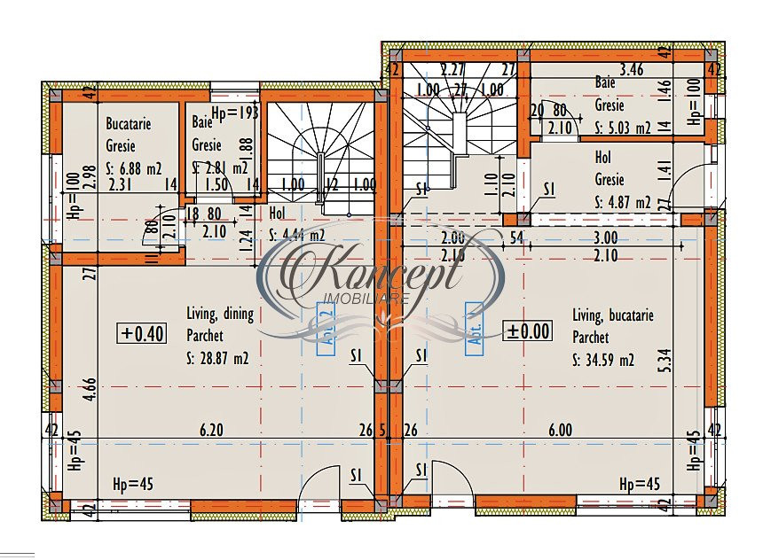 Teren cu proiect autorizat in Dambul Rotund