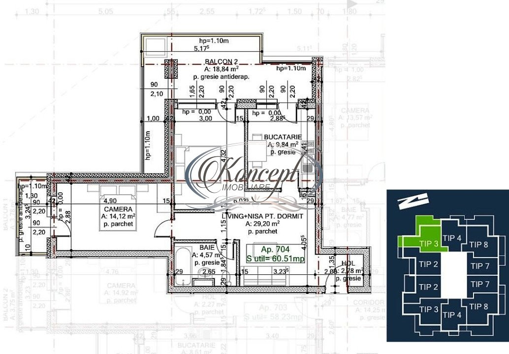 Apartament finisat in Seasons