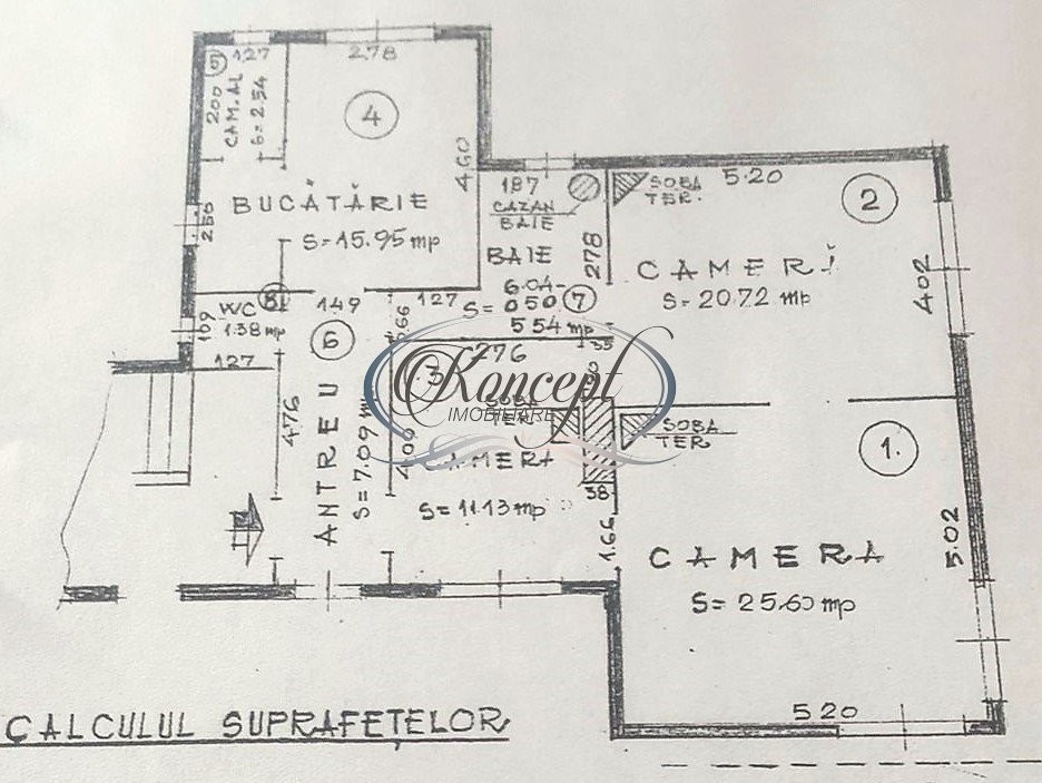 Apartament la casa in Grigorescu