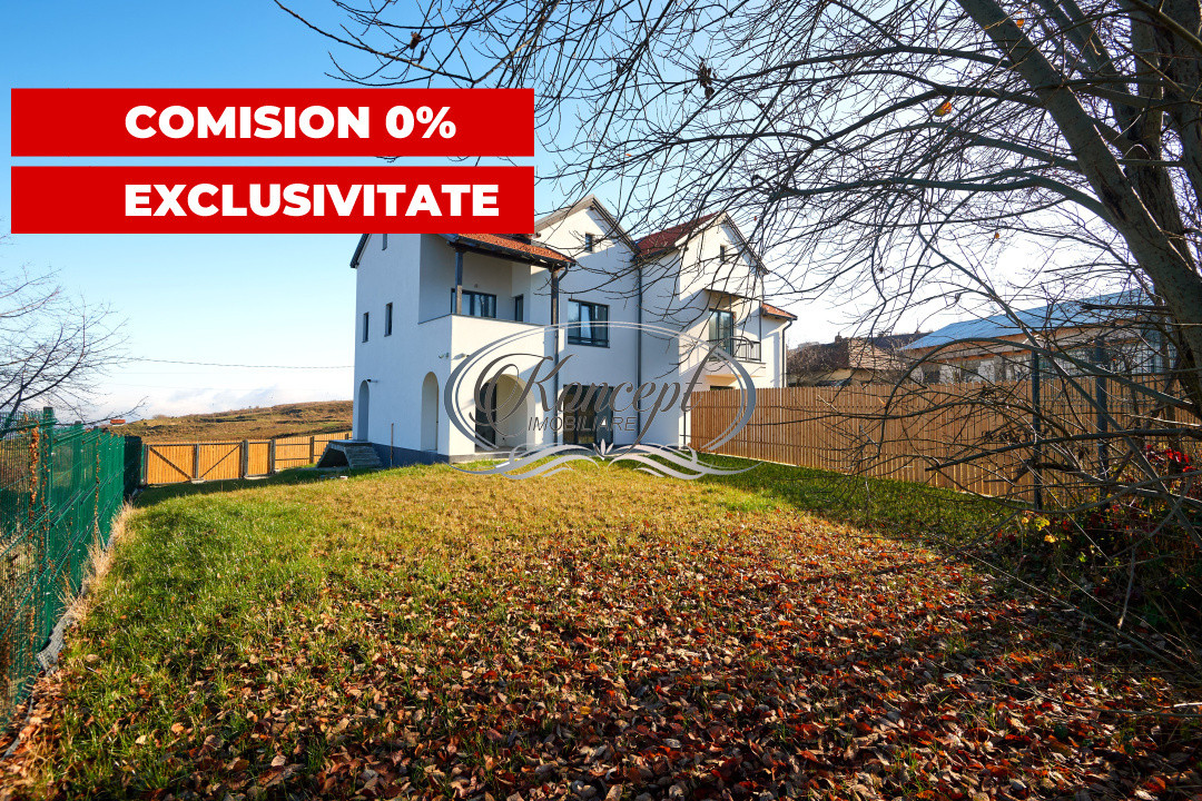 Duplex modern Feleacu cu vedere panoramica spre Cluj