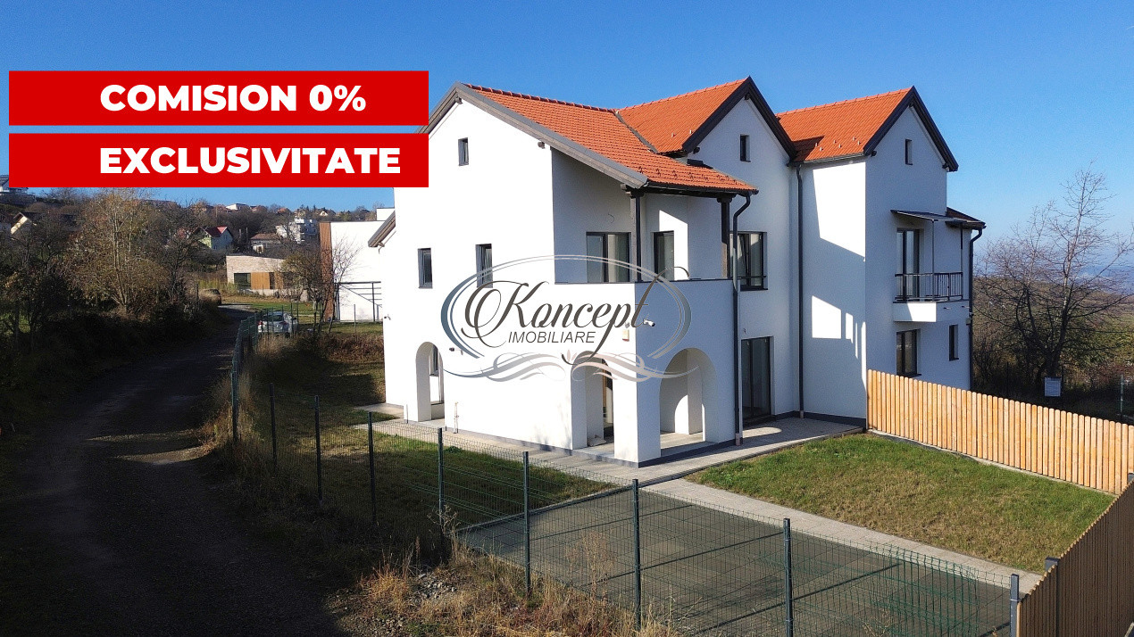 Duplex modern Feleacu cu vedere panoramica spre Cluj