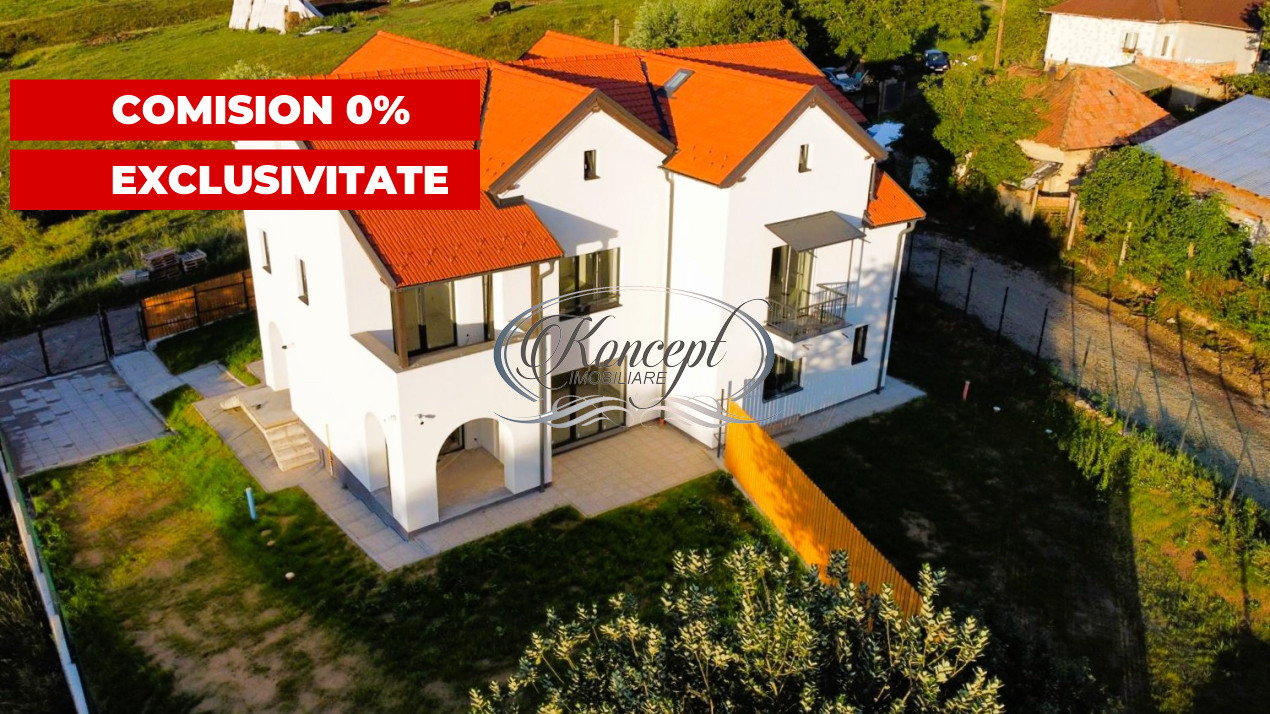 Duplex modern Feleacu cu vedere panoramica spre Cluj