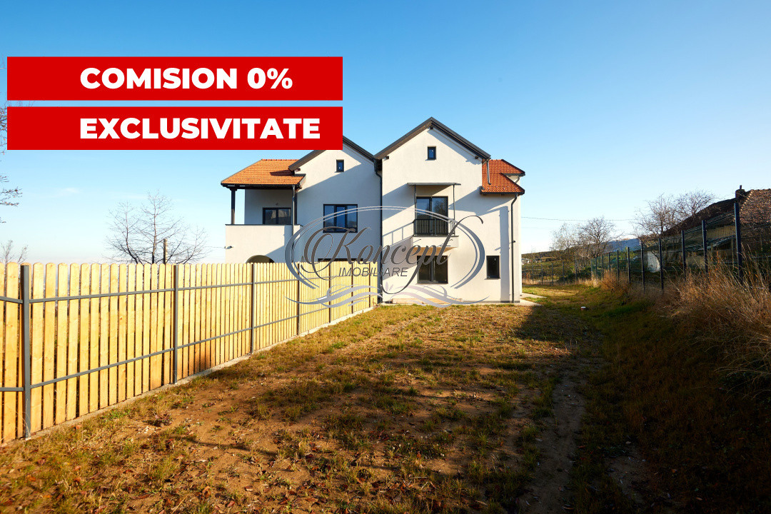 Duplex modern Feleacu cu vedere panoramica spre Cluj