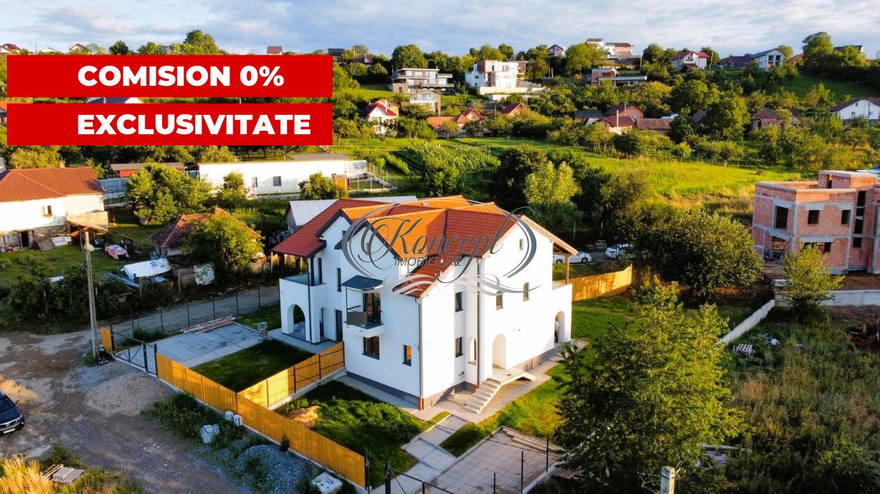 Duplex modern Feleacu cu vedere panoramica spre Cluj