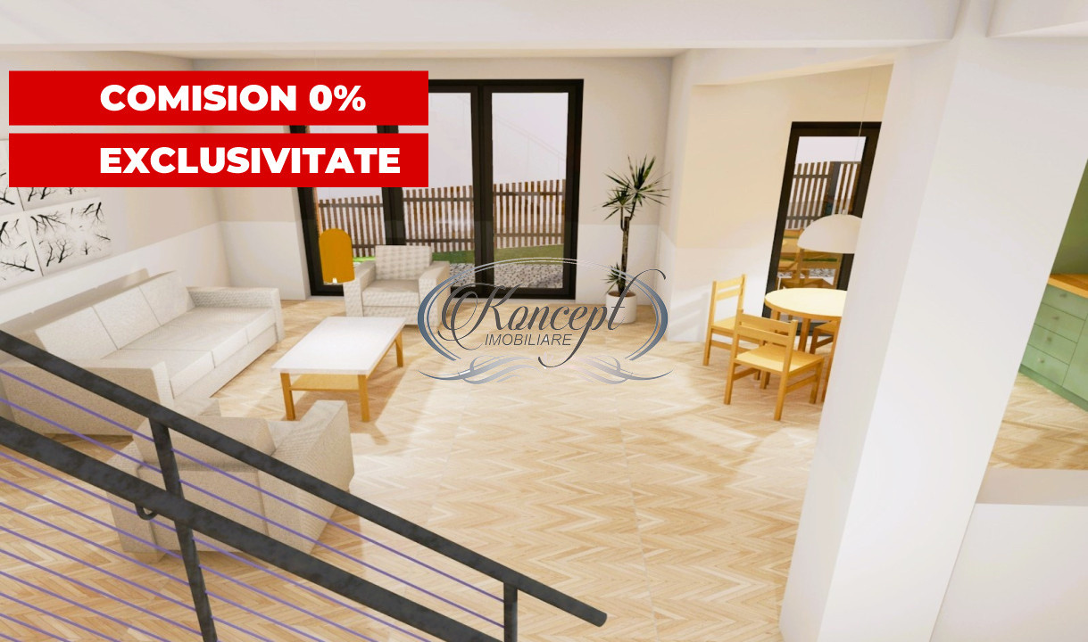 Duplex modern Feleacu cu vedere panoramica spre Cluj