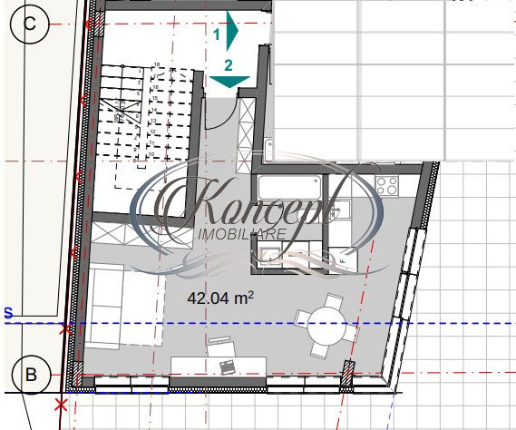 Apartament cu garaj subteran, zona Platinia Ursus