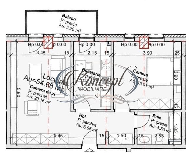 Apartament cu parcare subterana in Imobil nou