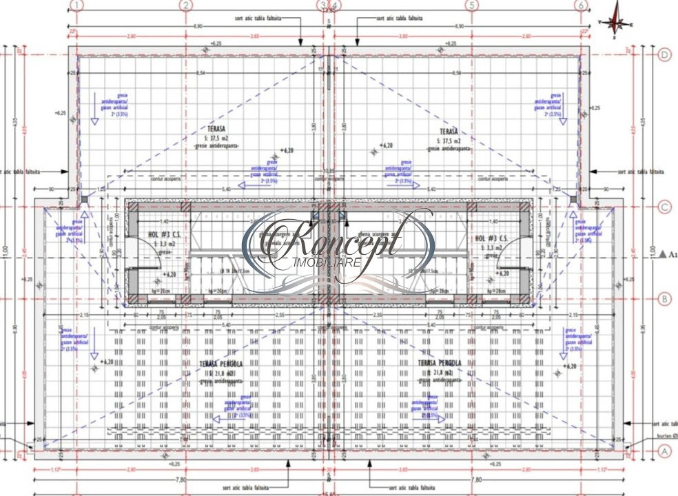 Duplex cu terasa rooftop in ansamblu exclusivist