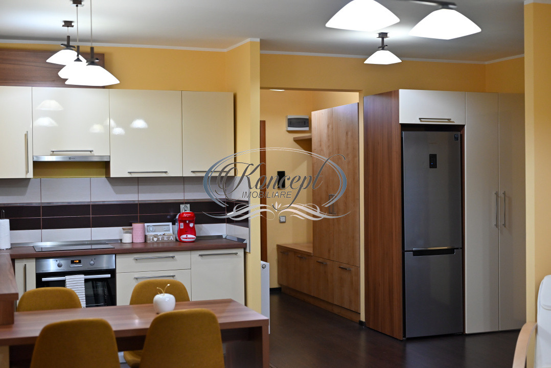 Apartament luminos cu terasa, parcare subterana si paza permianenta