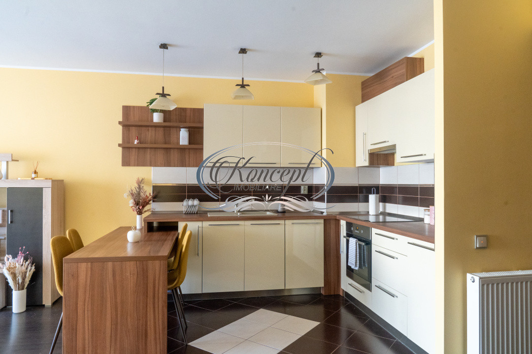 Apartament luminos cu terasa, parcare subterana si paza permianenta