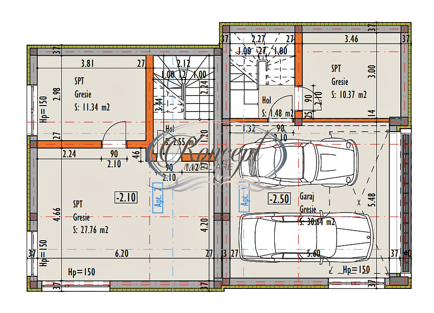 Duplex finalizat, cu garaj in Damnul Rotund