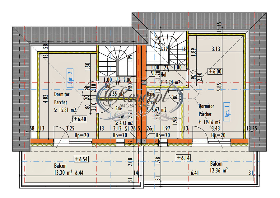 Duplex finalizat, cu garaj in Damnul Rotund