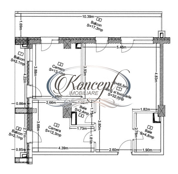 Apartament cu CF in Wings