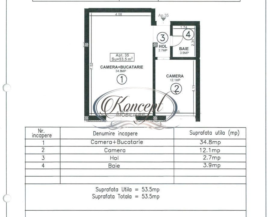 Apartament finisat in Estimo Residence