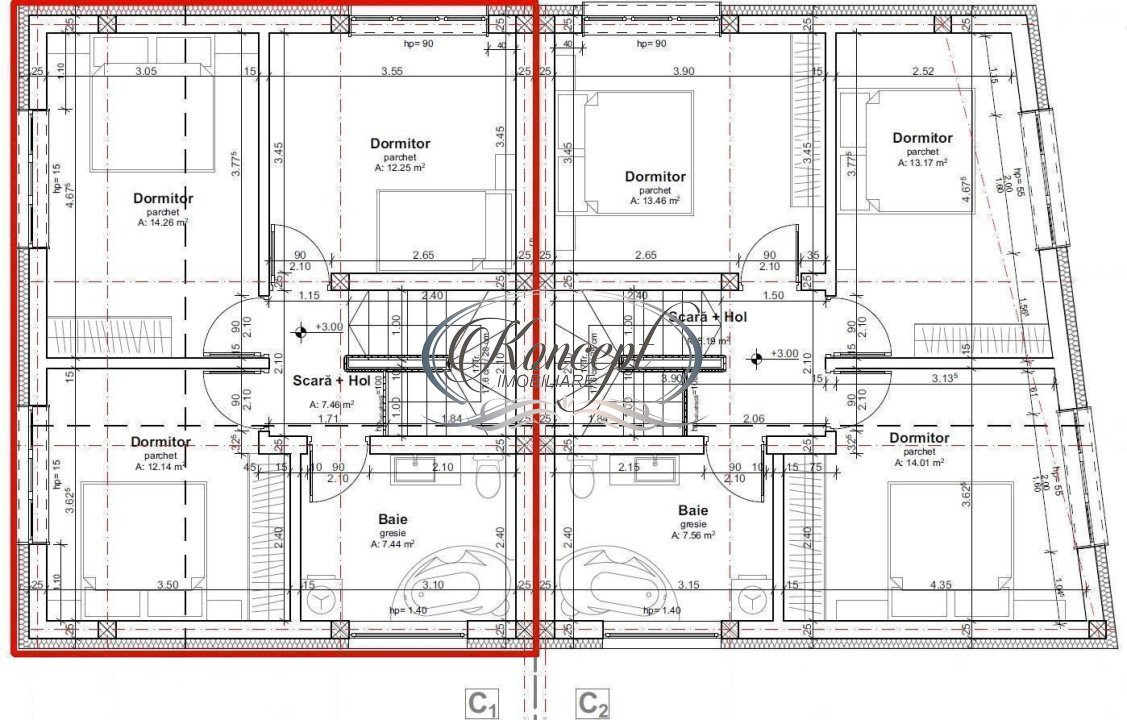 Duplex cu panorama in Dambul Rotund