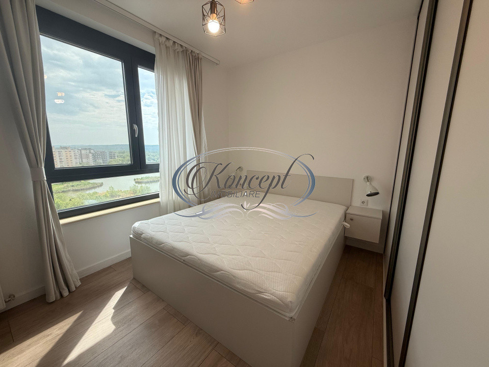 Apartament cu terasa, parcare si vedere catre lac, in Park Lake 
