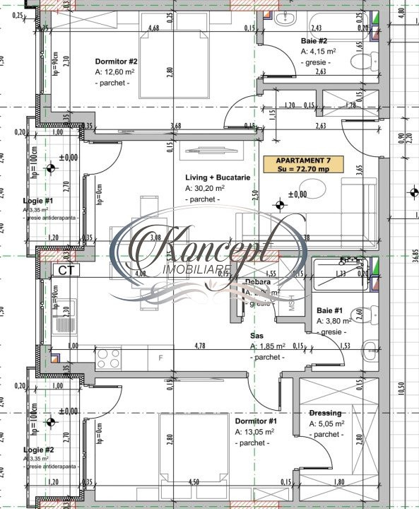 Apartament finisat CF in zona Parcului Poligon