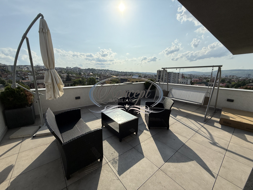 Apartament lux cu terasa si garaj in zona Hermes