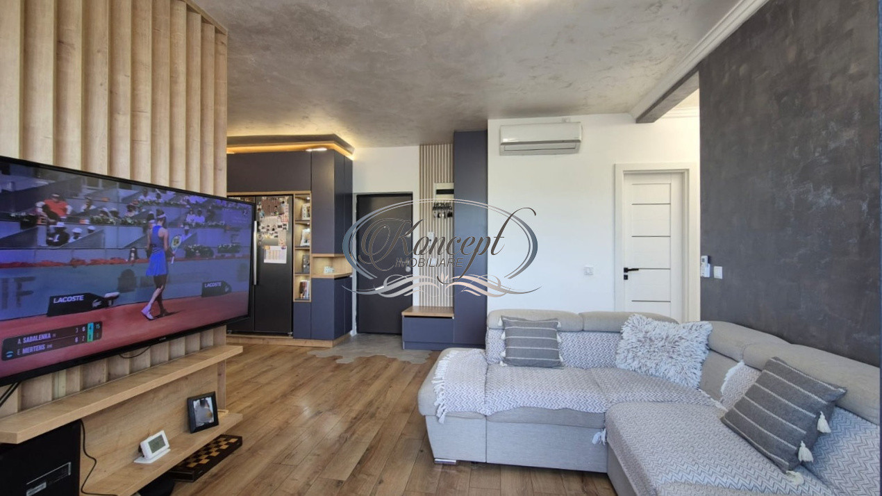 Apartament cu incalzire prin pardoseala si terasa panoramica in Baciu