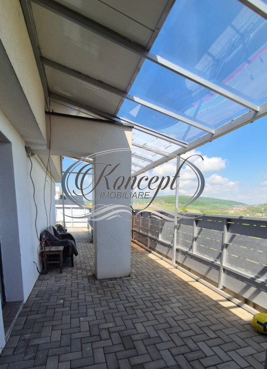 Apartament cu incalzire prin pardoseala si terasa panoramica in Baciu
