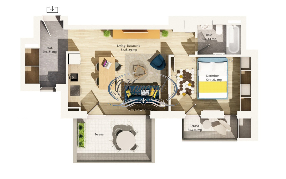 Investitie cu potential: apartament semicentral, aproape de Rivus Mall