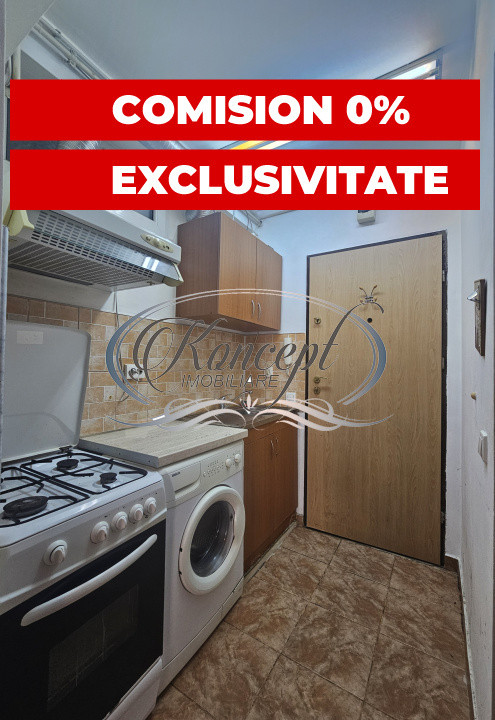 Garsoniera cu balcon si garaj subteran, ideal investitie, zona Iulius Mall
