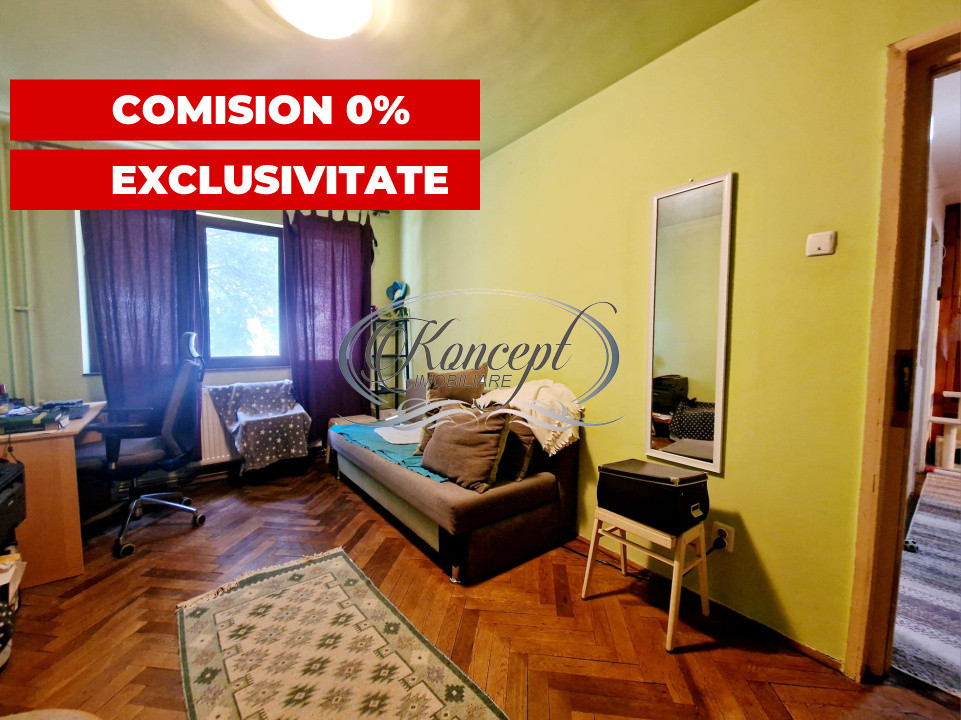 Apartament cu parchet masiv si centrala noua – zona linistita, Manastur