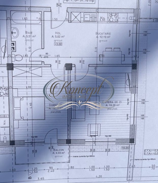 Apartament la etajul 1 in constructie noua