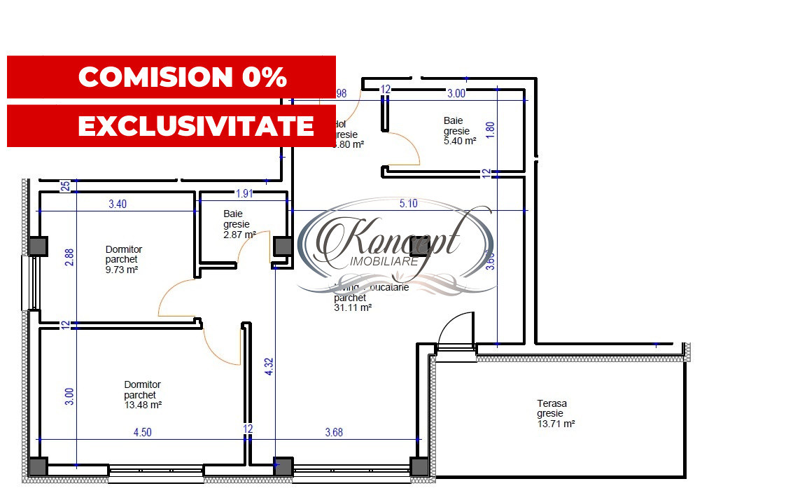 Apartament in bloc boutique, str. Sub Cetate