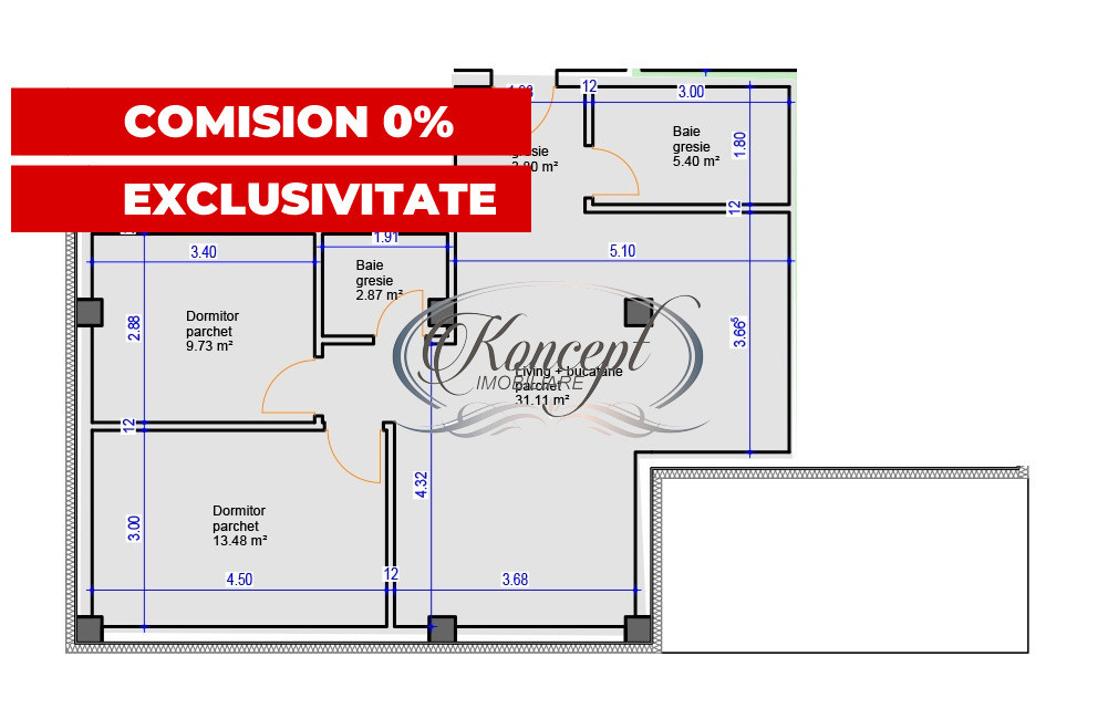 Apartament in bloc boutique, str. Sub Cetate