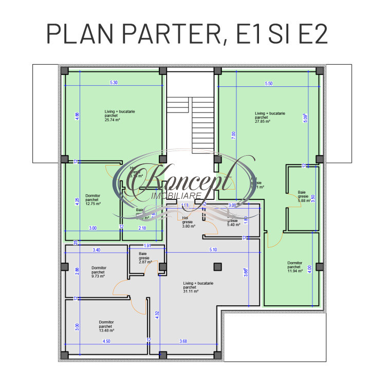 Penthouse in bloc boutique, str. Sub Cetate