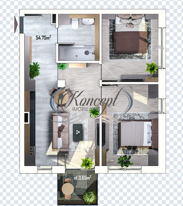 Apartamente noi in ansamblu cu gradinita si parc, Apahida
