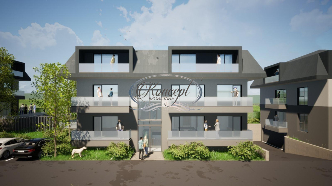 Apartament in imobil nou tip vila, in Baciu