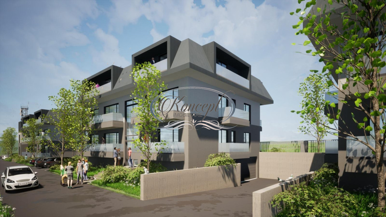 Apartament in imobil nou tip vila, in Baciu
