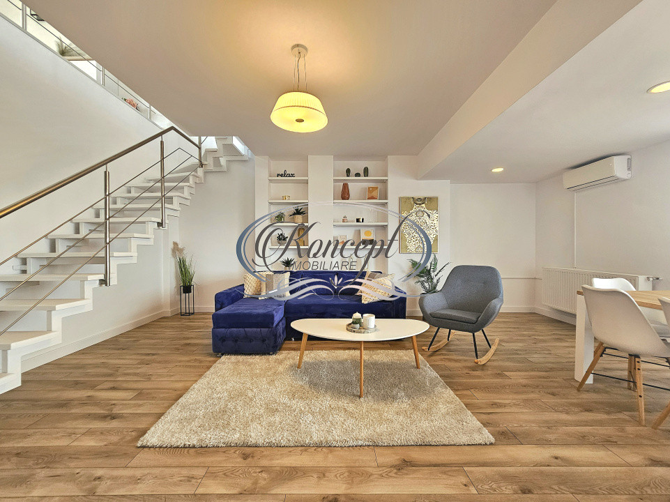 Apartament premium pe 2 niveluri cu parcare subterana, Buna Ziua