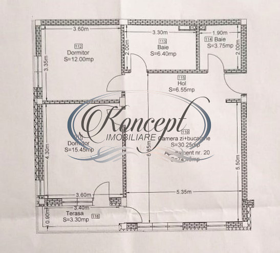 Apartament modern cu 2 bai si loc de parcare, Floresti, zona Poligon
