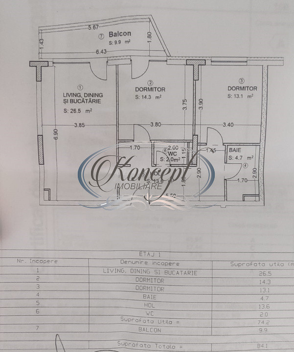 Apartament de vanzare cu finisaje premium in cartierul Sopor