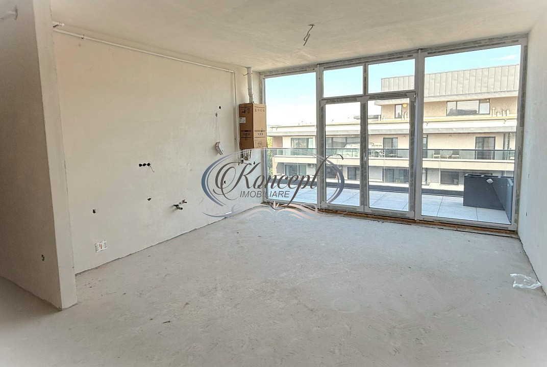 Apartament semifinisat cu terasa generoasa pe strada Soporului