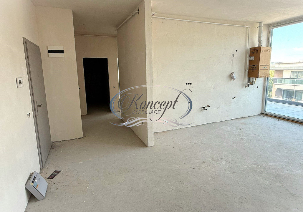 Apartament semifinisat cu terasa generoasa pe strada Soporului
