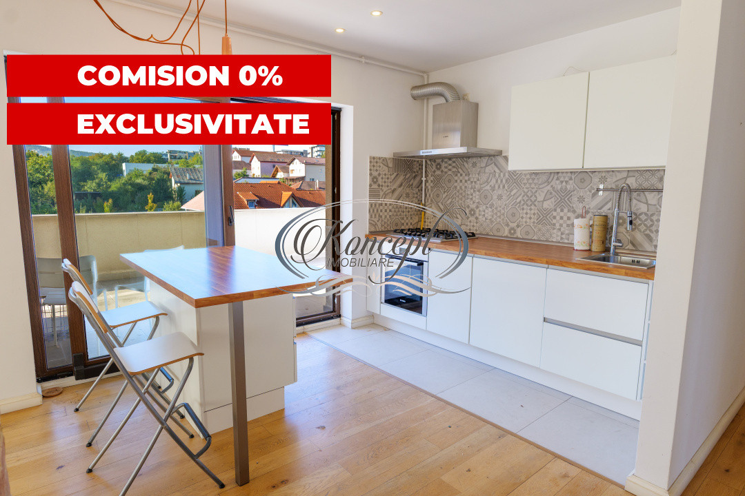 Penthouse exclusivist cu terasa panoramica si garaj in Andrei Muresanu