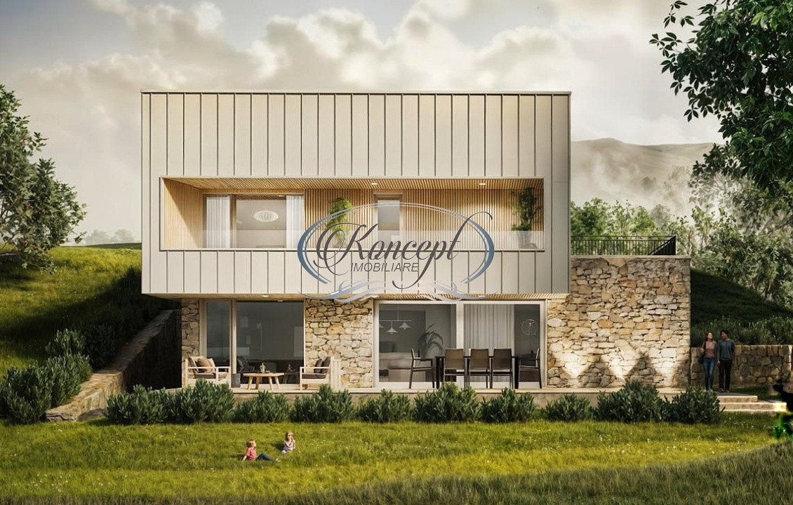 Casa moderna cu panorama spectaculoasa in Popesti Deal
