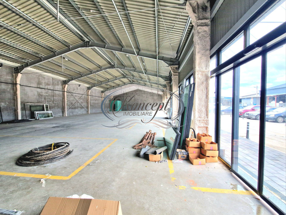 Spatiu comercial tip hangar cu expunere si acces auto situat in Someseni